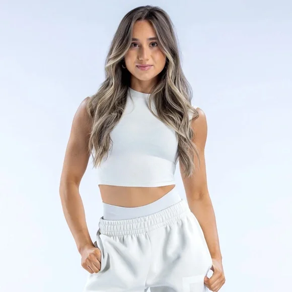 DFYNE baby tee in lunar rock - Picture 2 of 5